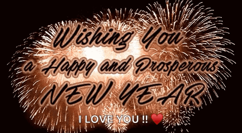 A Wishing You A Happy And Prosperous New Year Card GIF