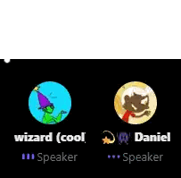 A Wizard And A Speaker Are Shown On A Black Background Sticker
