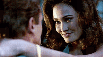 A Woman And A Man Are Looking At Each Other And The Words Separation Tumblr Are On The Bottom Right GIF