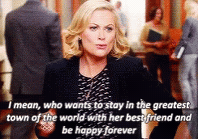 A Woman From Parks And Recreation Is Talking About Her Best Friend GIF