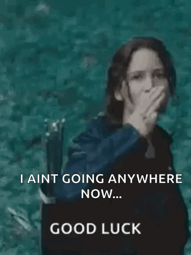 A Woman In A Black Jacket Is Giving The Middle Finger . GIF