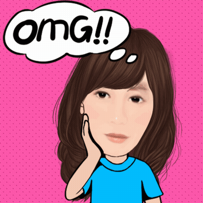 A Woman In A Blue Shirt Has A Thought Bubble That Says Omg GIF