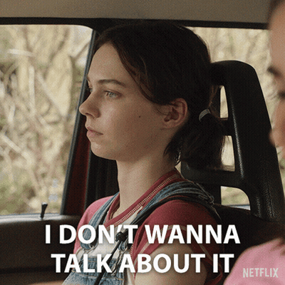 A Woman In A Car Says I Don T Wanna Talk About It GIF