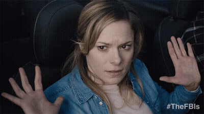 A Woman In A Car With #Thefbls On The Bottom Right GIF