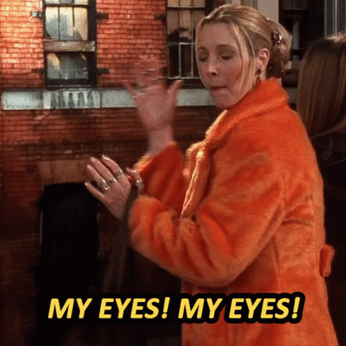 A Woman In A Fur Coat Says My Eyes My Eyes GIF