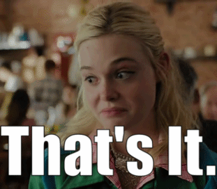 A Woman In A Green Jacket With The Words That 'S It On Her Face GIF