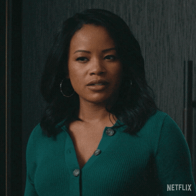 A Woman In A Green Shirt Says What 'S Wrong Netflix GIF