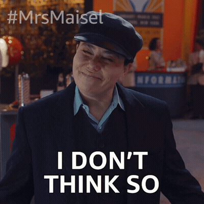 A Woman In A Hat Says I Do N't Think So GIF