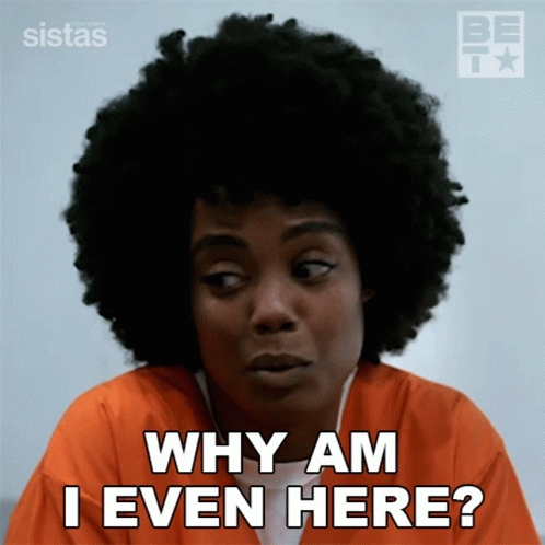 A Woman In A Jail Cell Says Why Am I Even Here GIF