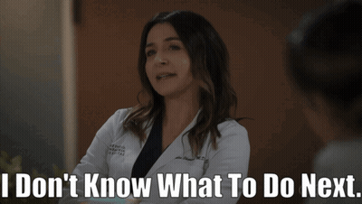 A Woman In A Lab Coat Says I Do N't Know What To Do Next GIF
