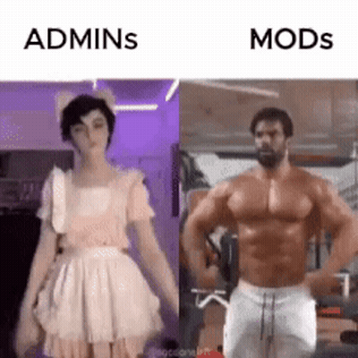 A Woman In A Pink Dress And A Muscular Man In White Shorts Are Standing Next To Each Other In A Gym . GIF