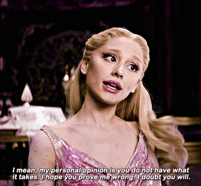 A Woman In A Pink Dress Says " I Mean My Personal Opinion Is You Do Not Have What It Takes GIF