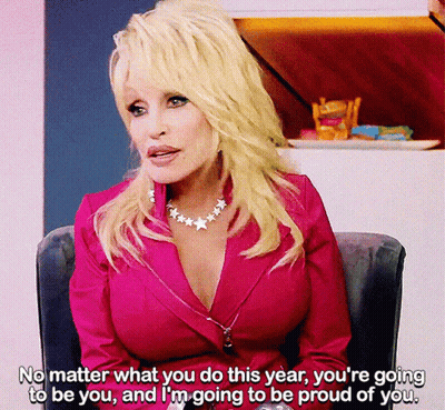 A Woman In A Pink Jacket Says " No Matter What You Do This Year You 'Re Going To Be You GIF