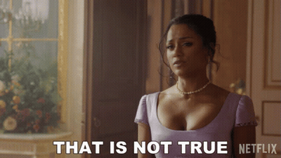 A Woman In A Purple Dress Says That Is Not True On Netflix GIF