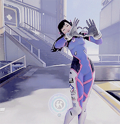 A Woman In A Purple Suit Is Dancing In Front Of A Building With A White Cross On It GIF