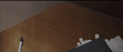 A Woman In A Suit Is Standing Next To A Man In A Suit And Tie GIF