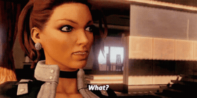A Woman In A Video Game Asks What GIF