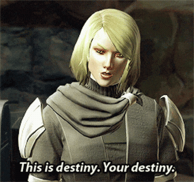 A Woman In A Video Game Says This Is Destiny Your Destiny GIF