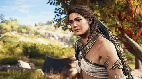 A Woman In A Video Game With The Words Ilikedetectives On The Bottom Left GIF