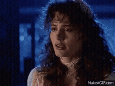 A Woman In A Wedding Dress Is Crying With Makeagif.com Written On The Bottom GIF