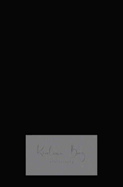 A Woman In A Wedding Dress Sits On A Couch With The Name Karolina Berry Written On The Bottom GIF