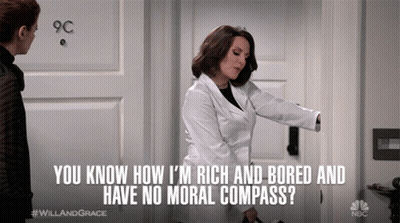 A Woman In A White Coat Is Standing In Front Of A Door That Says 9C GIF