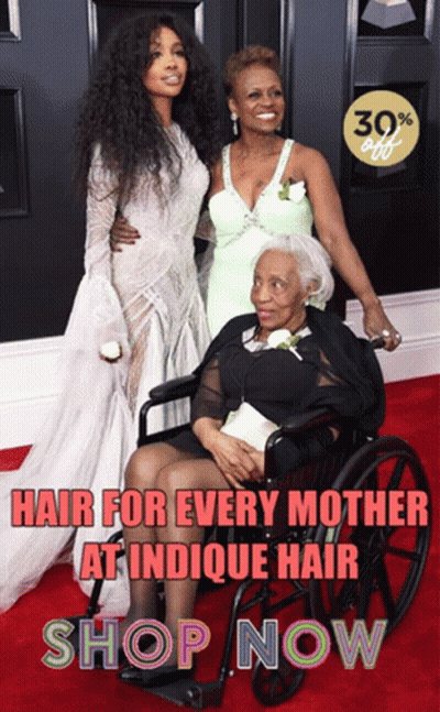 A Woman In A White Dress Is Standing Next To A Woman In A Wheelchair With The Words Hair For Every Mother At Indicque Ha GIF