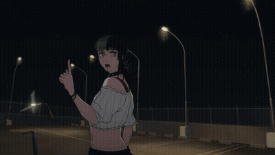 A Woman In A White Shirt Is Pointing At Something GIF
