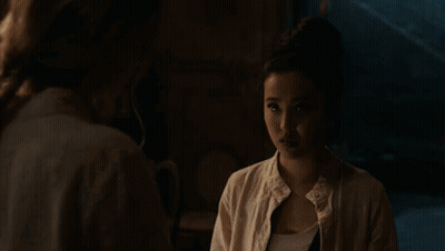 A Woman In A White Shirt Says I 'M Just Glad You Were By My Side Through It All .. GIF