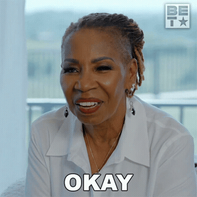 A Woman In A White Shirt Says " Okay " GIF
