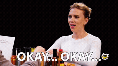 A Woman In A White Shirt Says Okay Okay Okay GIF