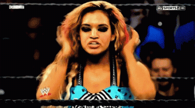A Woman In A Wrestling Ring With The Words Sky Sports 2 Hd Behind Her GIF
