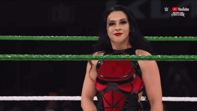 A Woman In A Wrestling Ring With Youtube Written On The Bottom GIF