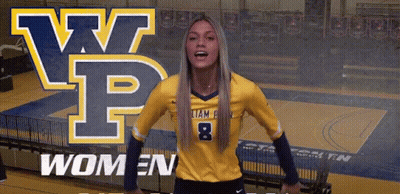 A Woman In A Yellow Jersey With The Number 8 GIF