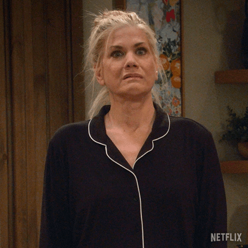 A Woman In Pajamas Says " You 'Re Right " In A Netflix Ad GIF