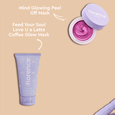 A Woman Is Applying A Florence Face Mask To Her Face GIF