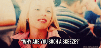 A Woman Is Asking Why Are You Such A Sneeze GIF