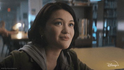 A Woman Is Asking Why Do You Ask On Disney Plus GIF