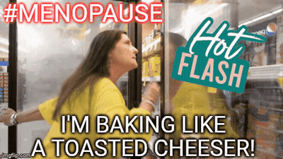 A Woman Is Baking Like A Toasted Cheeser In A Refrigerator GIF
