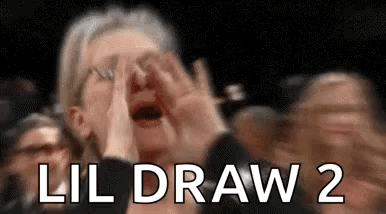 A Woman Is Covering Her Face With Her Hands While A Crowd Of People Applaud . GIF