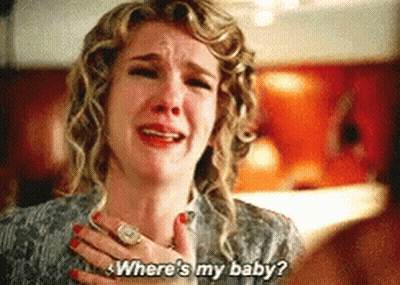 A Woman Is Crying And Asking Where Is My Baby GIF