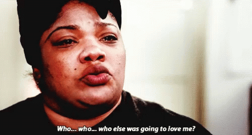 A Woman Is Crying And Asking Who Else Was Going To Love Me GIF