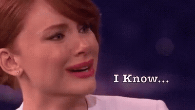 A Woman Is Crying And Says `` I Know '' . GIF