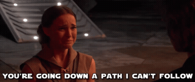 A Woman Is Crying With The Words You 'Re Going Down A Path I Can 'T Follow Below Her GIF
