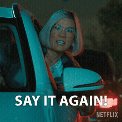 A Woman Is Driving A Car And Says I Dare You To GIF