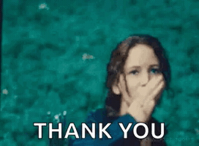 A Woman Is Giving A Middle Finger And Saying Thank You . GIF