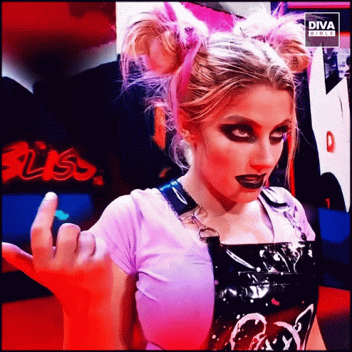 A Woman Is Giving The Middle Finger In Front Of A Diva Logo GIF
