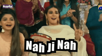 A Woman Is Holding A Tambourine And The Words Nan Ji Nah Are On The Screen GIF