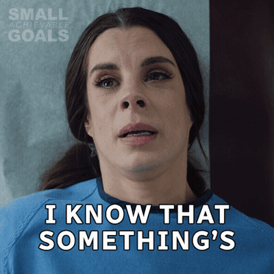 A Woman Is Laying In A Hospital Bed And Says I Know That Something 'S GIF