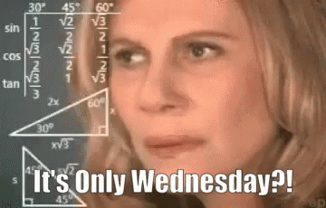 A Woman Is Looking At A Chalkboard With Math Problems On It . GIF